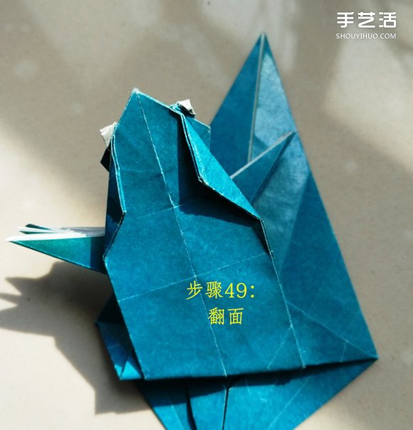 葉上之蛙折疊方法圖解 折紙葉子上的青蛙過程 -  itrip.net.cn