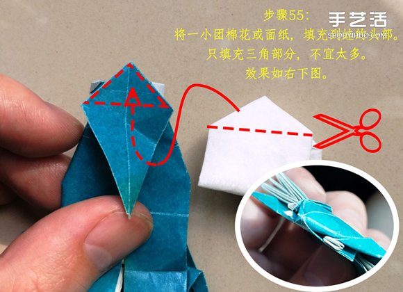 葉上之蛙折疊方法圖解 折紙葉子上的青蛙過程 -  itrip.net.cn