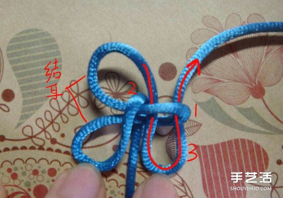 最基本酢漿草結(jié)及其組合結(jié)如意結(jié)的編織圖解 -  itrip.net.cn