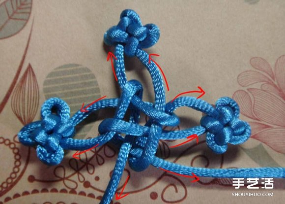 最基本酢漿草結(jié)及其組合結(jié)如意結(jié)的編織圖解 -  itrip.net.cn