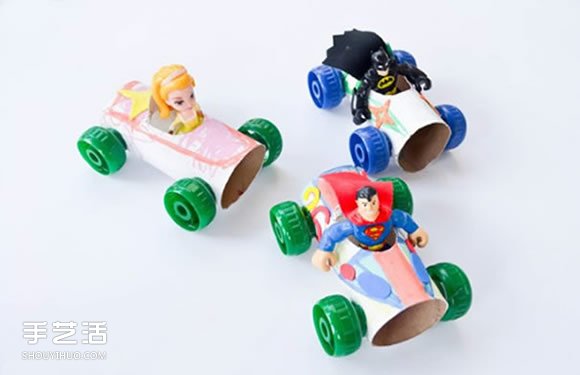 衛(wèi)生紙筒制作小汽車 簡單幼兒紙筒小車的做法 -  itrip.net.cn