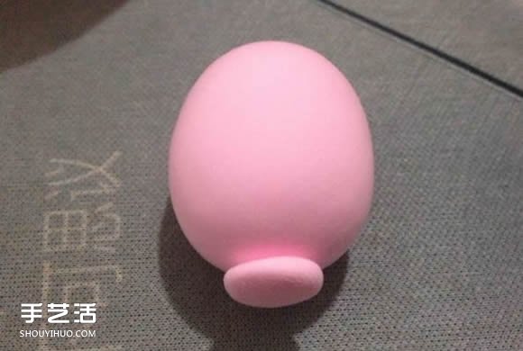 超輕粘土小粉豬DIY圖解 手工粘土小豬的做法 -  itrip.net.cn