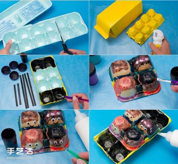 幼兒校車手工制作 牛奶盒和蛋托制作校車圖解 -  itrip.net.cn