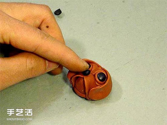 超輕粘土狗頭鑰匙扣DIY 手工自制粘土狗頭掛件 -  itrip.net.cn