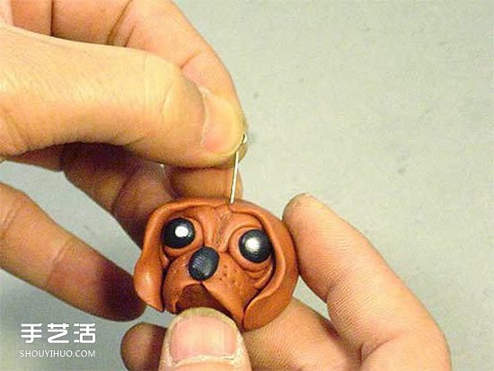 超輕粘土狗頭鑰匙扣DIY 手工自制粘土狗頭掛件 -  itrip.net.cn