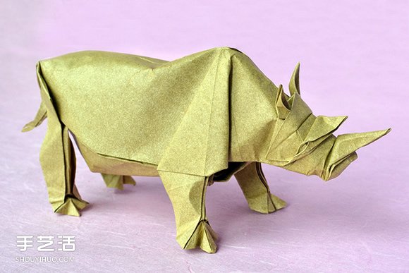 馬伯納犀牛折紙教程 馬伯納犀牛的折法圖解 -  itrip.net.cn