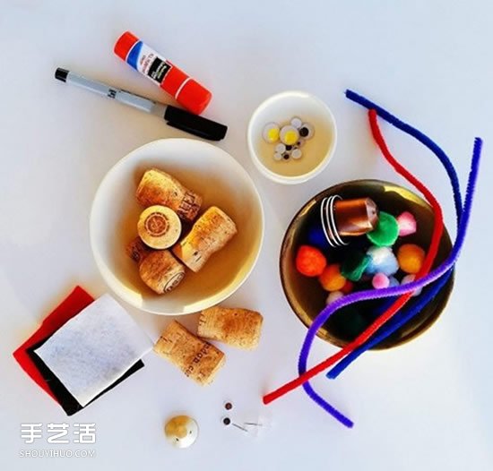 香檳塞手工制作人偶 簡(jiǎn)單軟木塞人偶DIY教程 -  itrip.net.cn