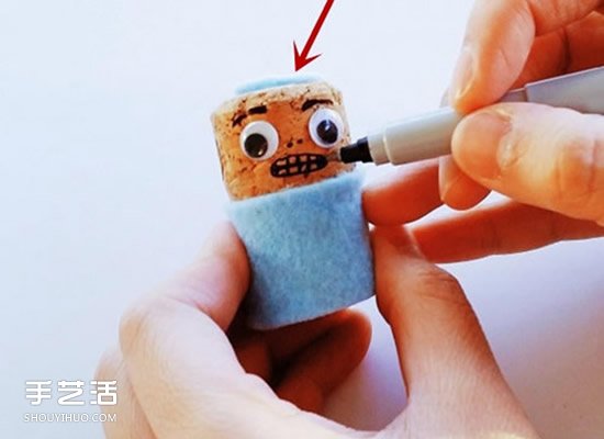 香檳塞手工制作人偶 簡(jiǎn)單軟木塞人偶DIY教程 -  itrip.net.cn