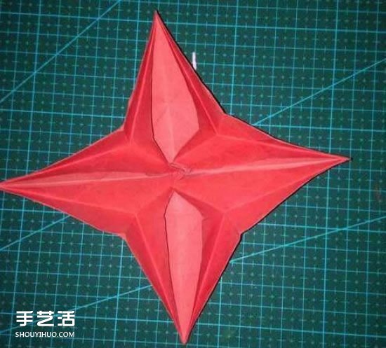 四個角的北極星折紙 北極星的折法圖解教程 -  itrip.net.cn