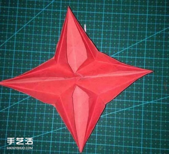 四個角的北極星折紙 北極星的折法圖解教程 -  itrip.net.cn