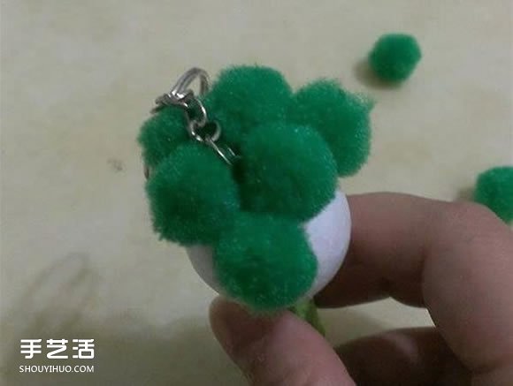 自制婚禮伴手禮的方法 可愛花菜鑰匙圈掛件DIY -  itrip.net.cn