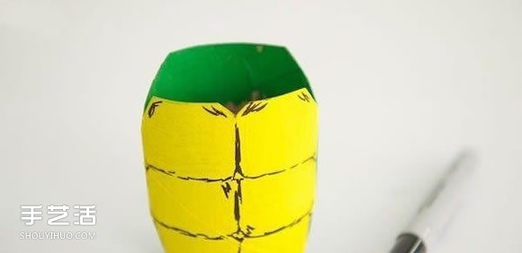 忍者神龜手偶玩具制作 卷紙筒手工制作忍者神龜 -  itrip.net.cn