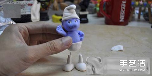 超輕粘土藍(lán)精靈制作圖解 手工藍(lán)精靈粘土教程 -  itrip.net.cn