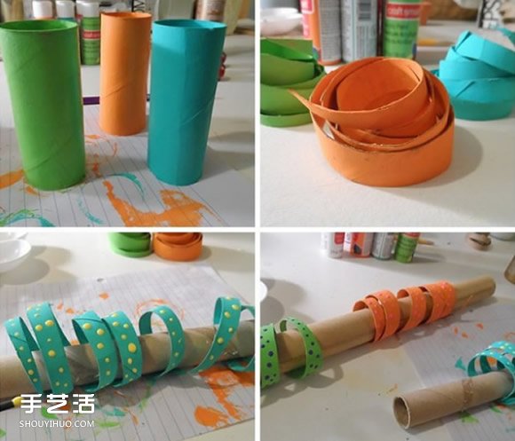 幼兒園小蛇手工制作教程 卷紙筒做玩具蛇的方法 -  itrip.net.cn