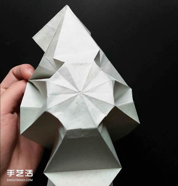 超復(fù)雜折紙鯊魚(yú)圖解 立體鯊魚(yú)的折法詳細(xì)步驟 -  itrip.net.cn