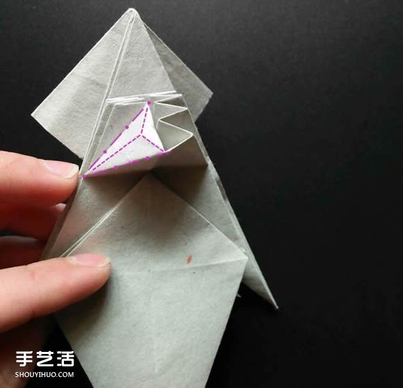 超復(fù)雜折紙鯊魚(yú)圖解 立體鯊魚(yú)的折法詳細(xì)步驟 -  itrip.net.cn
