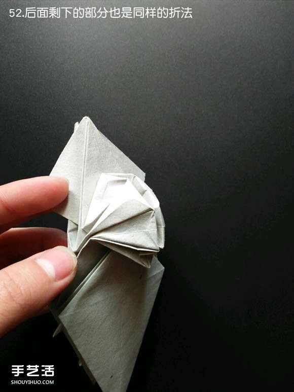 超復(fù)雜折紙鯊魚(yú)圖解 立體鯊魚(yú)的折法詳細(xì)步驟 -  itrip.net.cn