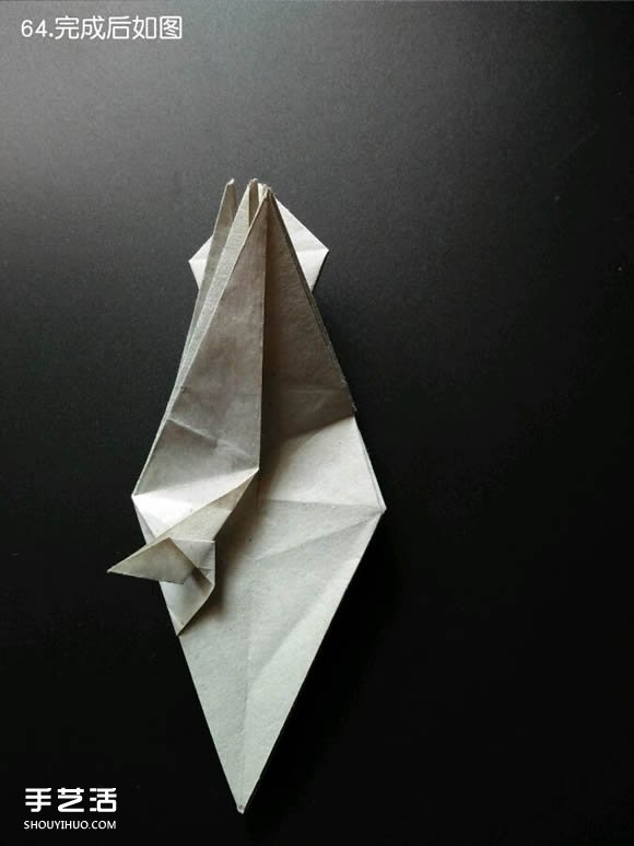 超復(fù)雜折紙鯊魚(yú)圖解 立體鯊魚(yú)的折法詳細(xì)步驟 -  itrip.net.cn