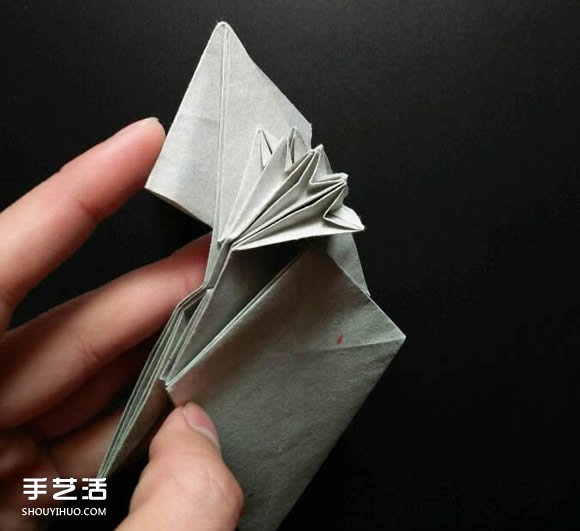 超復(fù)雜折紙鯊魚(yú)圖解 立體鯊魚(yú)的折法詳細(xì)步驟 -  itrip.net.cn