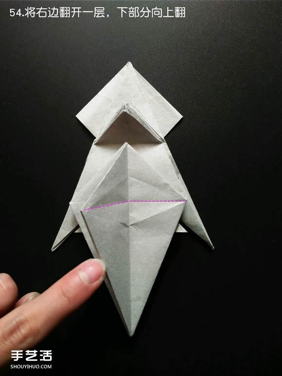 超復(fù)雜折紙鯊魚(yú)圖解 立體鯊魚(yú)的折法詳細(xì)步驟 -  itrip.net.cn