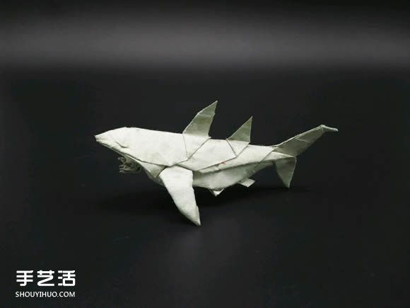超復(fù)雜折紙鯊魚(yú)圖解 立體鯊魚(yú)的折法詳細(xì)步驟 -  itrip.net.cn