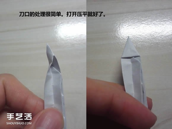 怎么折紙武士刀圖解教程 紙武士刀的折法步驟 -  itrip.net.cn