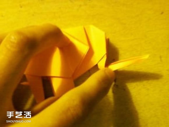 怎么用紙折大象的方法 平面大象的折紙圖解 -  itrip.net.cn