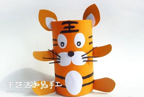 幼兒園老虎手工制作教程 卷紙筒老虎怎么做圖解 -  itrip.net.cn