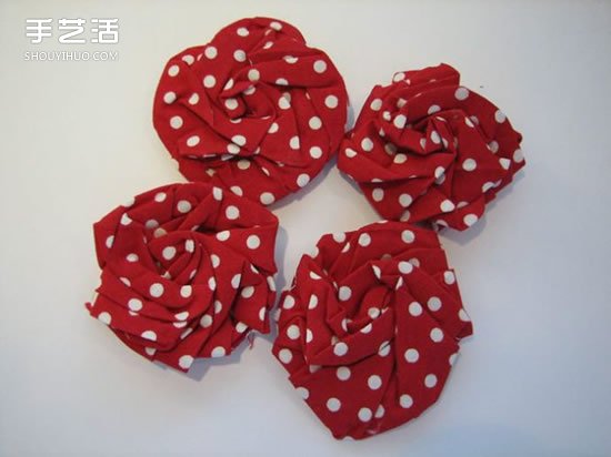 不織布玫瑰花制作圖解 手工布藝玫瑰花的做法 -  itrip.net.cn