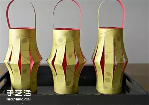 兒童卡紙燈籠制作方法 卡紙花燈怎么做圖解 -  itrip.net.cn