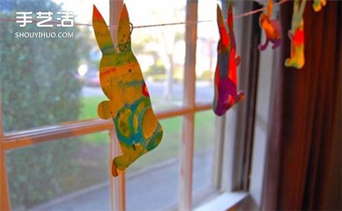 復(fù)活節(jié)/中秋節(jié)布置：幼兒園教室兔子掛飾制作 -  itrip.net.cn