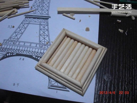 筷子和竹簽制作埃菲爾鐵塔模型的詳細圖解教程 -  itrip.net.cn