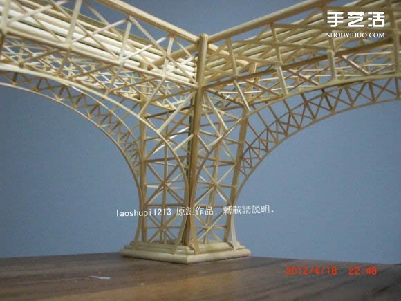 筷子和竹簽制作埃菲爾鐵塔模型的詳細圖解教程 -  itrip.net.cn