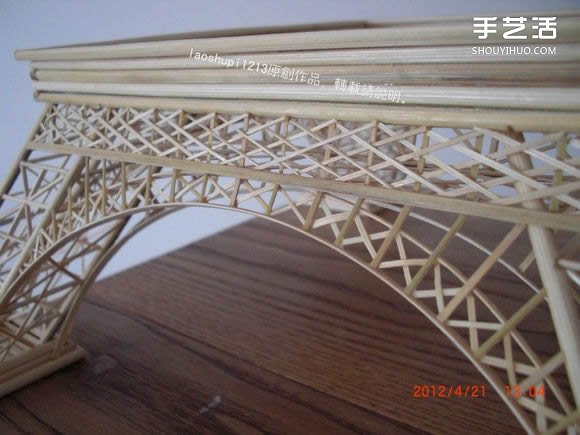 筷子和竹簽制作埃菲爾鐵塔模型的詳細圖解教程 -  itrip.net.cn