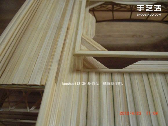 筷子和竹簽制作埃菲爾鐵塔模型的詳細圖解教程 -  itrip.net.cn
