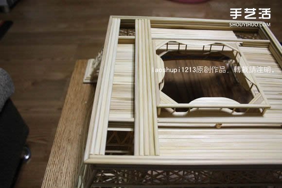 筷子和竹簽制作埃菲爾鐵塔模型的詳細圖解教程 -  itrip.net.cn
