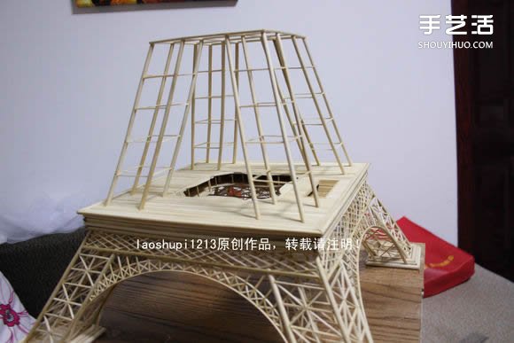 筷子和竹簽制作埃菲爾鐵塔模型的詳細圖解教程 -  itrip.net.cn