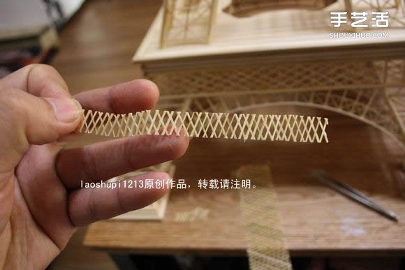 筷子和竹簽制作埃菲爾鐵塔模型的詳細圖解教程 -  itrip.net.cn