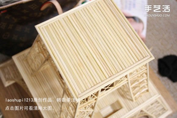 筷子和竹簽制作埃菲爾鐵塔模型的詳細圖解教程 -  itrip.net.cn