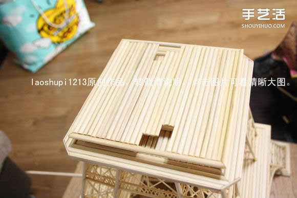 筷子和竹簽制作埃菲爾鐵塔模型的詳細圖解教程 -  itrip.net.cn