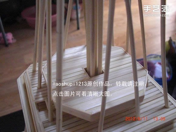 筷子和竹簽制作埃菲爾鐵塔模型的詳細圖解教程 -  itrip.net.cn