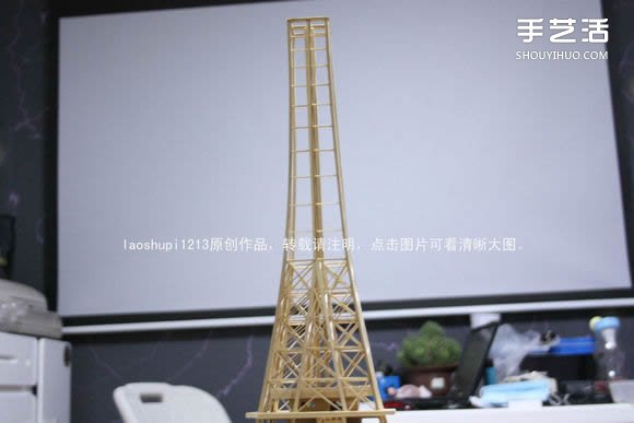筷子和竹簽制作埃菲爾鐵塔模型的詳細圖解教程 -  itrip.net.cn