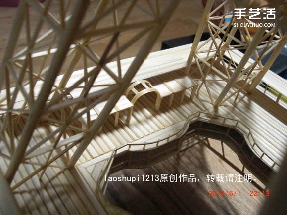 筷子和竹簽制作埃菲爾鐵塔模型的詳細圖解教程 -  itrip.net.cn
