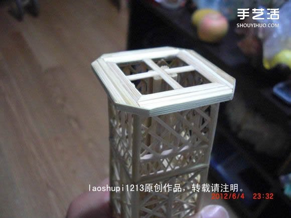 筷子和竹簽制作埃菲爾鐵塔模型的詳細圖解教程 -  itrip.net.cn