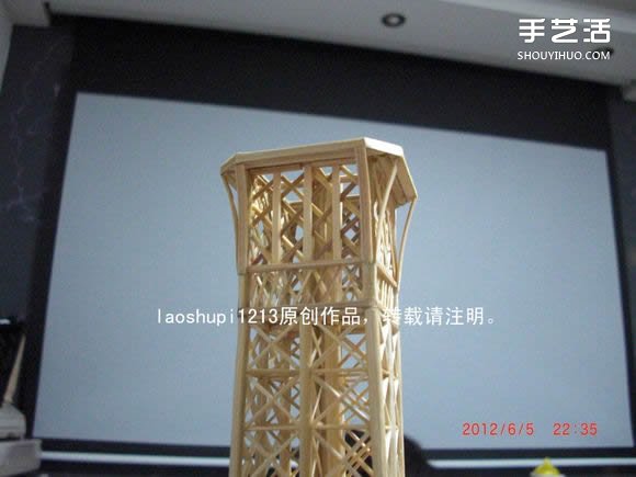 筷子和竹簽制作埃菲爾鐵塔模型的詳細圖解教程 -  itrip.net.cn
