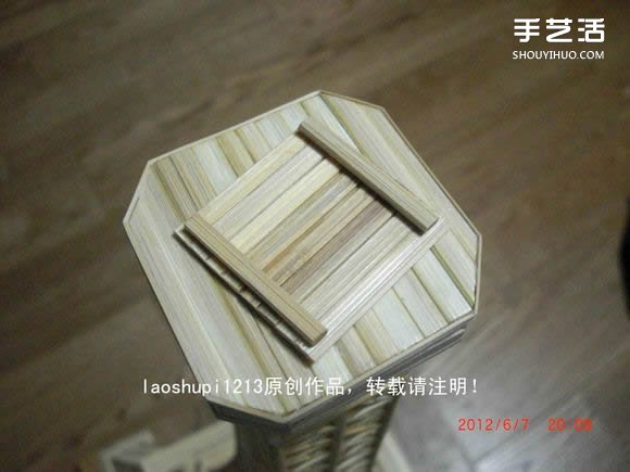 筷子和竹簽制作埃菲爾鐵塔模型的詳細圖解教程 -  itrip.net.cn
