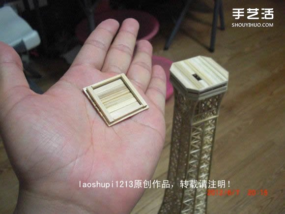 筷子和竹簽制作埃菲爾鐵塔模型的詳細圖解教程 -  itrip.net.cn