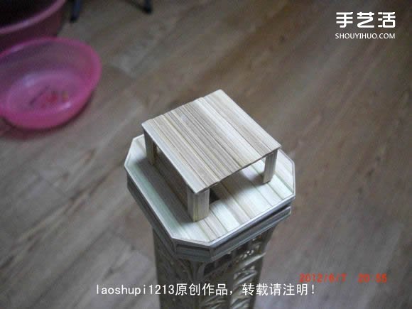 筷子和竹簽制作埃菲爾鐵塔模型的詳細圖解教程 -  itrip.net.cn
