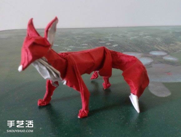 如何折紙立體的狐貍 手工狐貍的折紙方法圖解 -  itrip.net.cn