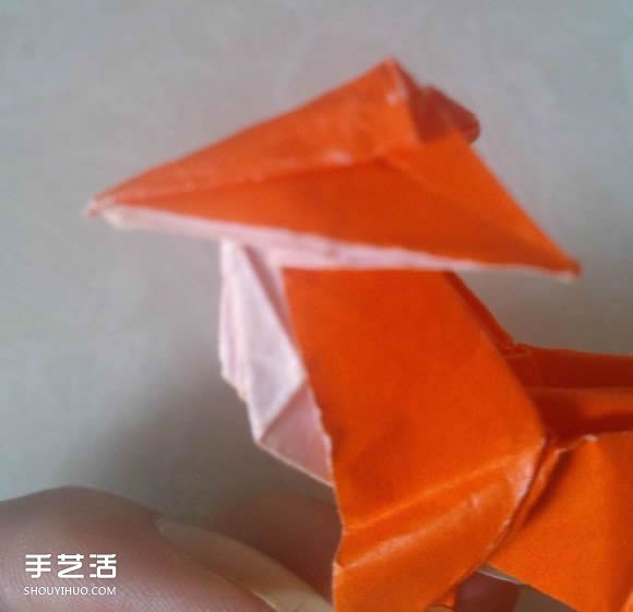 如何折紙立體的狐貍 手工狐貍的折紙方法圖解 -  itrip.net.cn